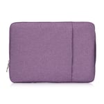 ZYDP For Macbook 11 12 13 15 Inch, Nylon Laptop Bag Sleeve Pouch For Apple Mac Book Air Pro Retina 13.3 15.4 Touch Bar (Color : Purple, Size : For Macbook 15 inch)