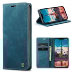CaseMe Slim Plånboksfodral iPhone 15 Plus Blå