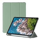 Compatible avec iPad Pro 11 Étui de Protection Anti-Chute, Blocage des Couleurs, Design 3 en 1, résistant aux Chutes sur Tous Les Quatre Coins, Vert Menthe + Rose