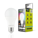Integral LED 2 Pack Smart GLS E27 Dimmable Colour Changing 2.4GHz WiFi Bulb – Warm, Cool & Daylight White 2700K-6500K, 806lm, 8.5W (60W Equivalent) – App Controlled and Alexa & Google Home Compatible