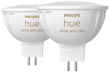 Philips Hue WCA MR16 LED-lyspære 6,3 W 2-pk