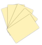 folia 6311 Lot de 50 feuilles de papier de couleur jaune paille, format A3, 130 g/m², pour travaux manuels