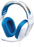 Logitech G335 Wired Gaming Headset, with Microphone Memory Foam Earpads - White