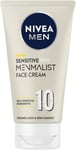 Nivea Men Sensitive Pro Menmalist Face Cream, 24 H Moisturiser for Men, 10 Essen