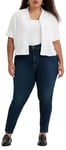 Levi's Women's Plus Size 721 High Rise Skinny Jeans, Blue Swell Plus, 14 M