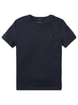 Tommy Hilfiger Boys Essential Flag T-Shirt - Navy, Navy, Size 4 Years