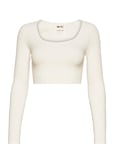 Aim´n Luxe Seamless Crop Long Sleeve Beige