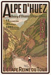 Schatzmix Tour de France-Alpe d'Huez Plaque Murale en métal Motif Sign Multicolore 20 x 30 cm