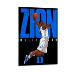 ASFASF Basketball Player Zion Williamson Star Poster 2 Poster Decorative Painting Canvas Wall Art Living Room Posters Bedroom Painting 12x18inch(30x45cm)