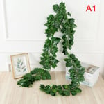 12st Konstgjorda Hängande Växter Falska Murgröna Vinstockar Plast Faux Hangi Green D29
