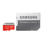 Samsung Original EVO Plus microSD Minneskort 32 GB med SD-adapter