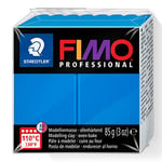 STAEDTLER 8004-300 FIMO Professional Oven-Hardening Polymer Modelling Clay, 85g - True Blue (Single Block)