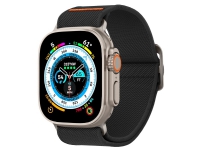 Spigen AMP05983, Klockarmband, Apple, Apple Watch Ultra (49mm) Apple Watch Series 8 / 7 (45mm) Apple Watch Series SE / 6 / 5 / 4 (44mm)..., Tyg, Nylon, Rostfritt stål, Zinklegering, 12,7 mm