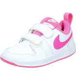 New Girls Nike Pico 5 (PSV) Low-Top Sneakers Trainers White / Pink Size UK 6.5 I