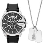 Mens Mega Chief Watch and Necklace Gift Set DZ4559