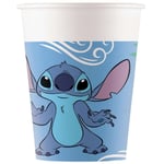 8-Pack Disney Lilo & Stitch Pappersmuggar 200ml Kalas Muggar Cup