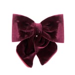 Bon Dep Luxury Bow Silk Velvet Bordeaux