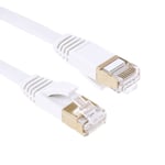 30m - Platt nätverkskabel Cat7 - Internetkabel white