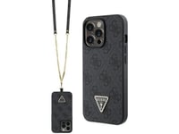 Guess Guhcp13lp4tdscpk Iphone 13 Pro / 13 6.1" Black Hardcase Crossbody 4G Metal Logo