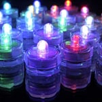Uonlytech LED Tea Lights Candles, 8 Pack Colorful Changing Flameless Tealight Candle, Battery Operated Colored Fake Candles for Wedding, Halloween and Christmas (Assorted Color)