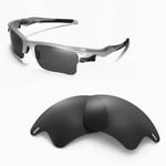New WL Polarized Black Replacement Lenses For Oakley Fast Jacket XL Sunglasses
