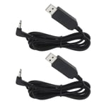 2x Shaver Charging Cable for Remington Barba Beard Trimmer MB42C MB310C MB200