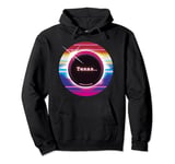 Solar Eclipse 2024 Texas 70s 80s Vaporwawe Total Eclipse Pullover Hoodie