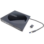 USB 3.0 Bluray BD Player Combo External Laptop DVD CD Burner Drive Type C Plug