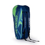 HUNDRED Zest Badminton and Tennis Racquet Kit Bag | Material: Polyester | Multiple Compartment with Side Pouch | Easy-Carry Handle | Padded Back Straps | Front Zipper Pocket (Royal Blue, 6 in 1)