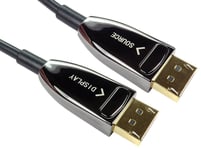 DisplayPort 1.4 AOC Active Optical Lead, 30m Black - NLDP-AOC030