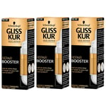 3 X Schwarzkopf Gliss Repair Booster Dry/Damaged Hair 15ml