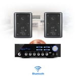 Bluetooth Home HiFi Stereo Wall Mount Speaker & Amplifier Wireless Music System
