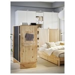 IKEA IKEA GLAMBERGET sovrumsmöbler, set om 3, furu/katorp beige, 80-160x200 cm, cm 80-160x200 cm