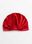 Tu Red Velour Turban Hat Up to 3 mths To Mths