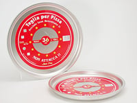 STEEL Plat en Acier Plaque à Pizza Ronde antiadhésive 36 marmite