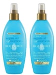 2x OGX Flexible Control Argan Oil of Morocco Heat Protect Spray for Hair 177ml