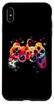 Coque pour iPhone XS Max Manette de jeu florale - Amateur de jeux vidéo vintage