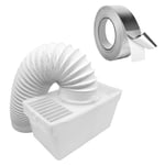 Tumble Dryer Vented Condenser Kit for WHITE KNIGHT 4" Hose + Mount + Foil Tape