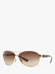 Ray-Ban RB3386 Men's Aviator Sunglasses, Arista Gold/Brown Gradient