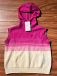 Nike Run Division Women's Hooded Running Vest Sz M Pink Sail DX0323 113