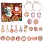 Julkalender 2023 - Adventskalender - DIY Armband för Flickor Barn guld - Perfekt gold