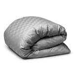Hästens Satin Check Rutigt Påslakan 155x220 Grå