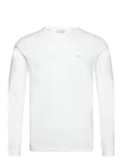 Stretch Slim Fit Ls T-Shirt Tops T-shirts Long-sleeved White Calvin Klein