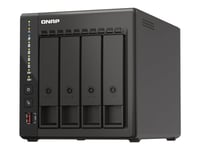 Qnap Ts-453E - Nas-Server - 4 Fack - 24 Tb - Sata 6Gb/S - Hdd 8 Tb X 4 - Raid 0, 1, 5, 6, 10, 50, Jbod, 60 - Ram 8 Gb - 2.5 Gigabit Ethernet - Iscsi Support