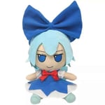 TouHou Project Fumo Fumo Cirno Plyschdocka 20cm Fylld Leksak Present Anime Plushie UK