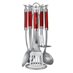 Morphy Richards Accents 5-Piece Kitchen Tool Set Red Colour