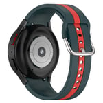 samsung Samsung Galaxy Watch 5 Pro Silicone Strap Teal/Red