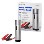 LOGILINK Powerbank 10000 mAh, 2x USB-A, car jump starter, lommelykt
