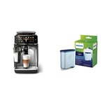 Philips 5400 Series Bean-to-Cup Espresso Machine, Silver (EP5446/70) & Philips AquaClean Calc and Water FIlter for Espresso Machine - For Quality Coffee & Intense Aroma (CA6903/10)