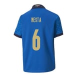 2020-2021 Italy Home Football Soccer T-Shirt (Kids) (Alessandro Nesta 6)